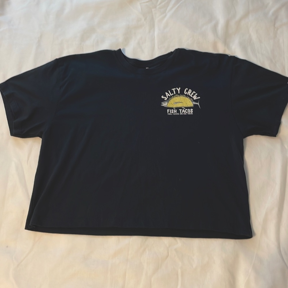 Salty Crew Fish Tacos Cropped Tee